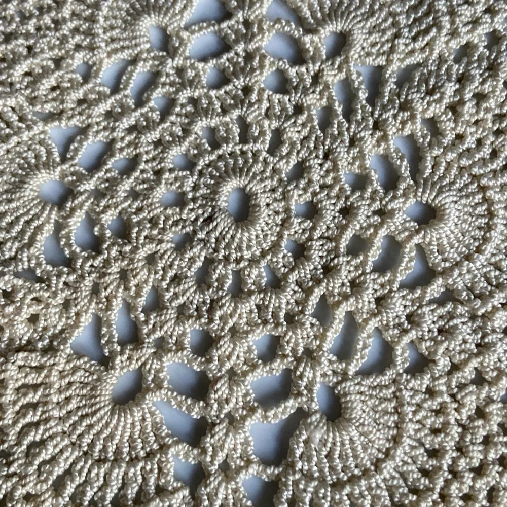 Hand Crochet Diamond Shaped Dresser Duster